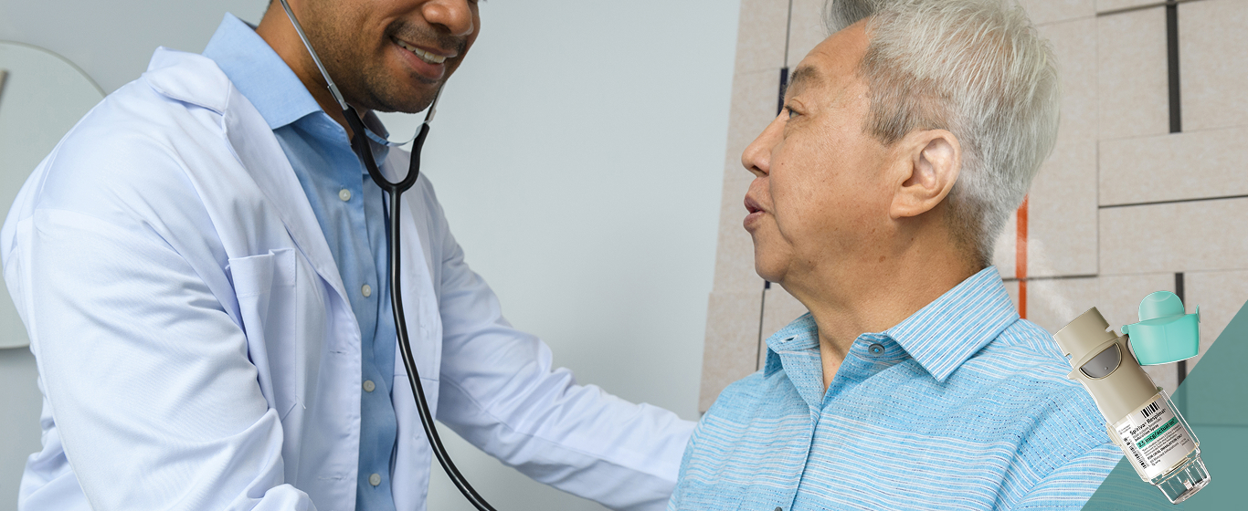 Doctor treating patient