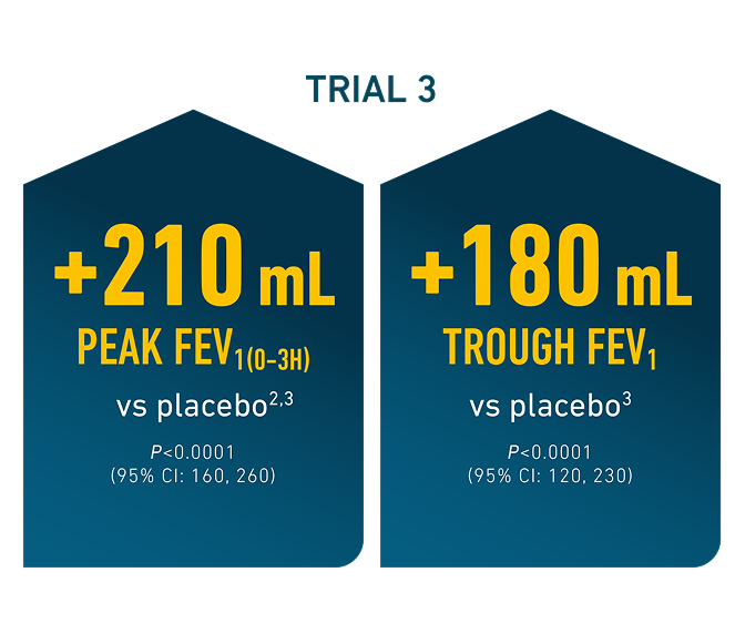 Exacerbation rates spiriva