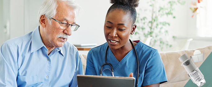 A doctor and a patient commenting