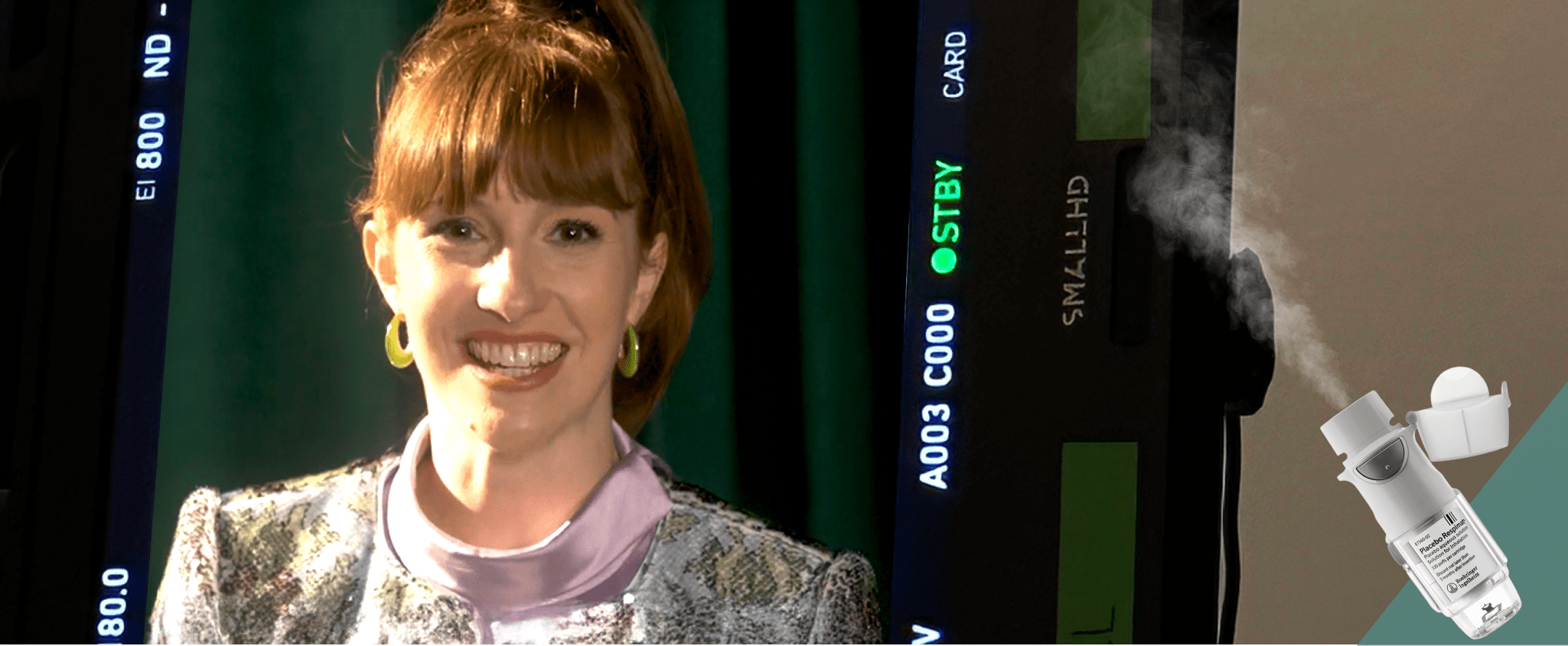 Interviewer Dee hosting a COPD wellness series.